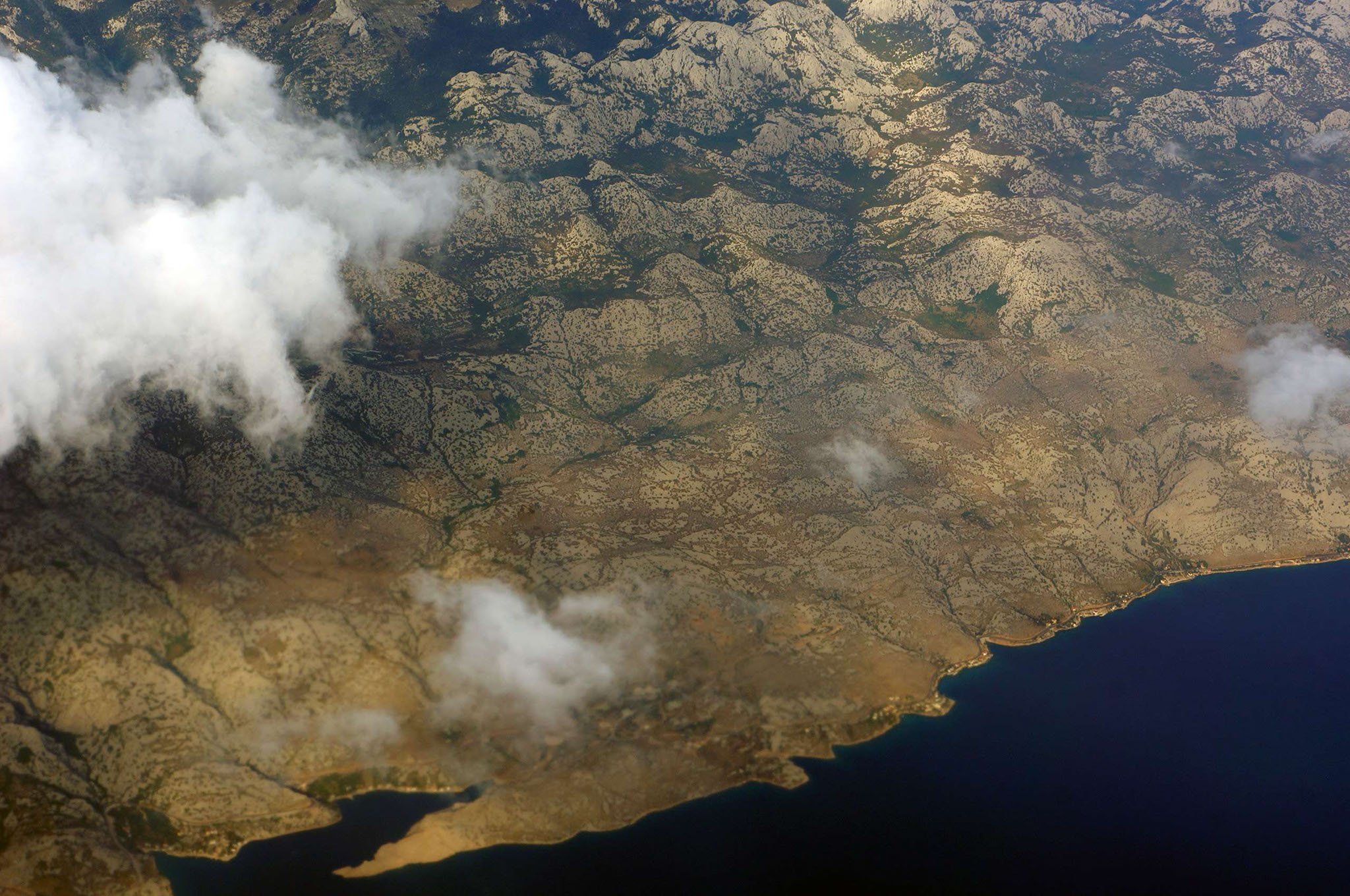 Adriatic coastline from the air