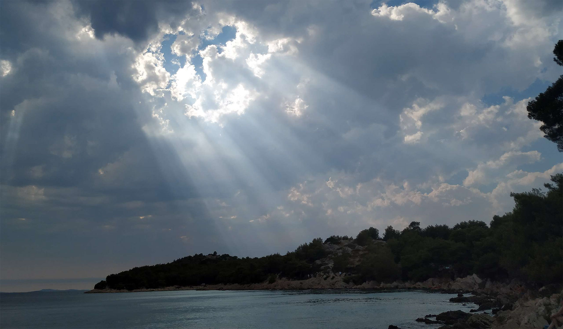 sunset at beach Zamalin, Tribunj